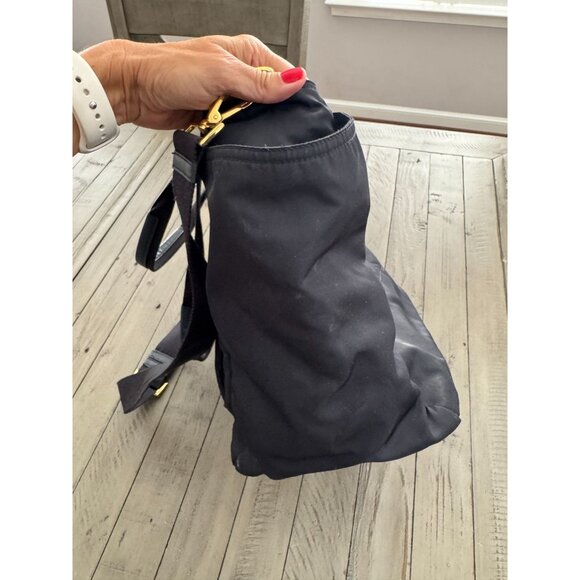 Prada Navy Blue Saffiano Leather Diaper Bag - Picture 4 of 12